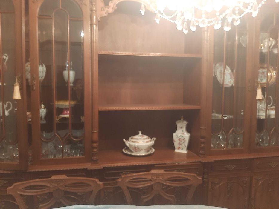 conjunto sala de jantar mesa e movel