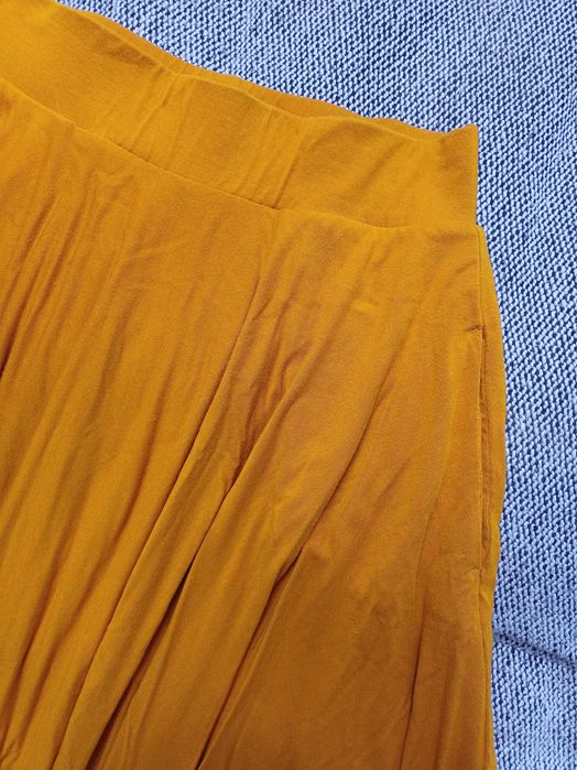 Risk Spódnica z koła Prima Ballerina Musztardowa XS Wiskoza