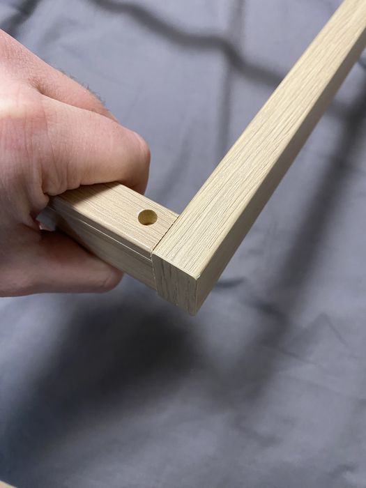 KOMPLEMENT Drążek, imitacja dębu bejcowanego na biało, 50x35 cm