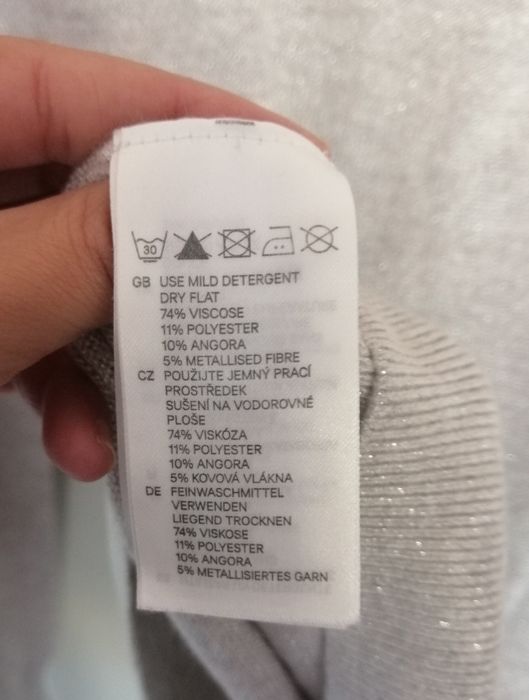 Camisola malha metalizada