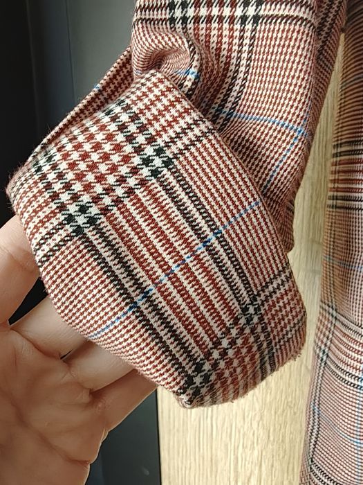Marynarka w kratę Cropp XS 34