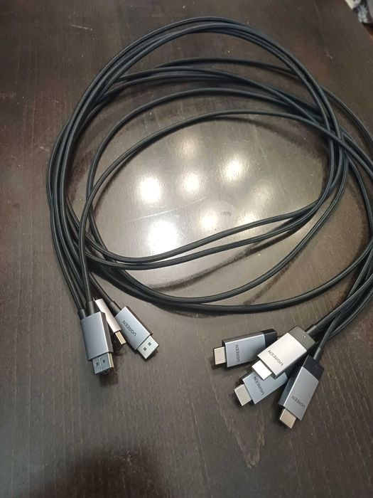 Kabel Ugreen DisplayPort HDMI 4K 60Hz i długości 2 m - szary (2 szt.)