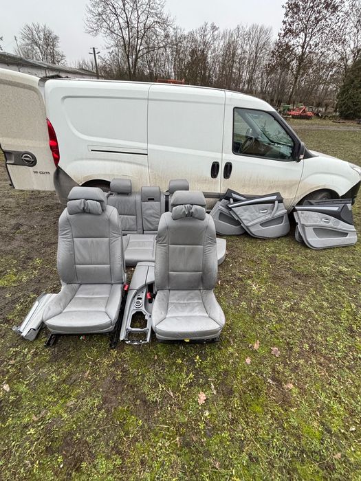 Komfortsitze bmw e61 touring grzana kanapa szare skóry komforty Europa