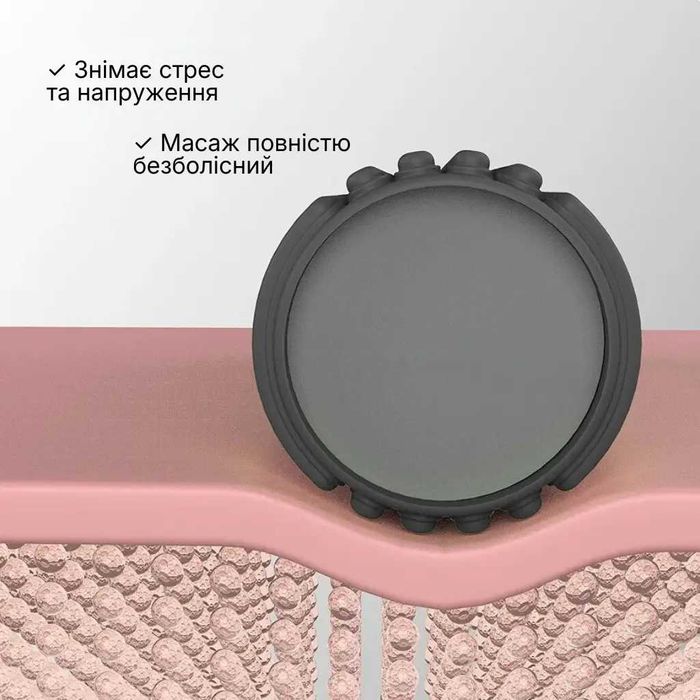 Масажний ролик WCG K3 Premium Foam Roller 42 см, чорний, 3D рельєф, EVA, до 200 кг