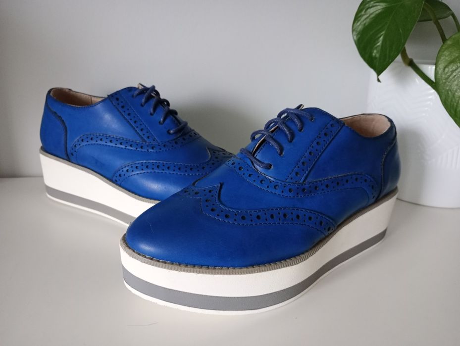 Buty oksfordki na grubej podeszwie nowe 36