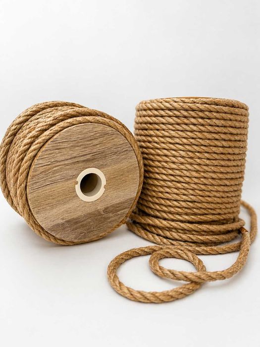 Lina Jutowa 10mm x 20m Sznur Ozdobny Linka Kręcona