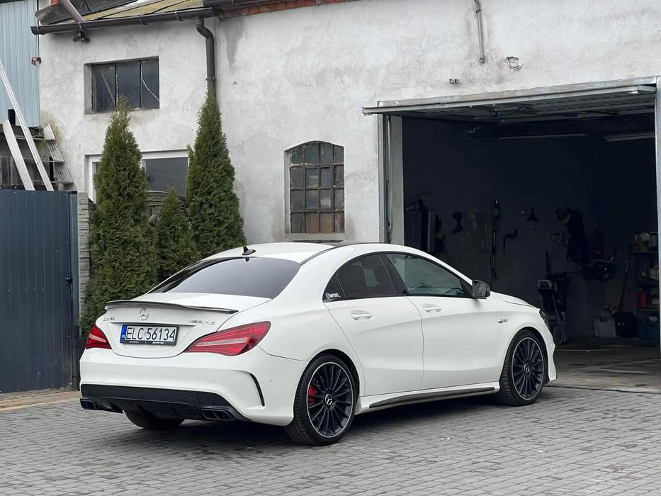 Mercedes W117 C117 Lotka Spoiler Dokładka Tylna PSM LOOK Czarny Połysk