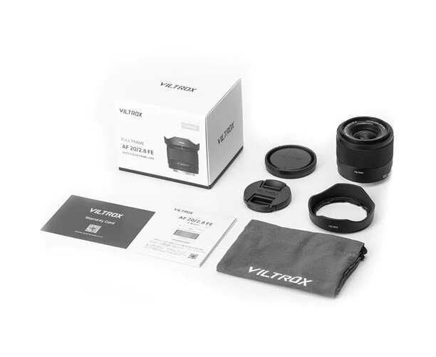 Objetiva Viltrox 20mm 2.8 para Sony FE
