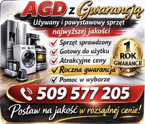 Używane i Nowe Pralki/Zmywarki/Suszarki/itp (Gwarancja) (Transport)