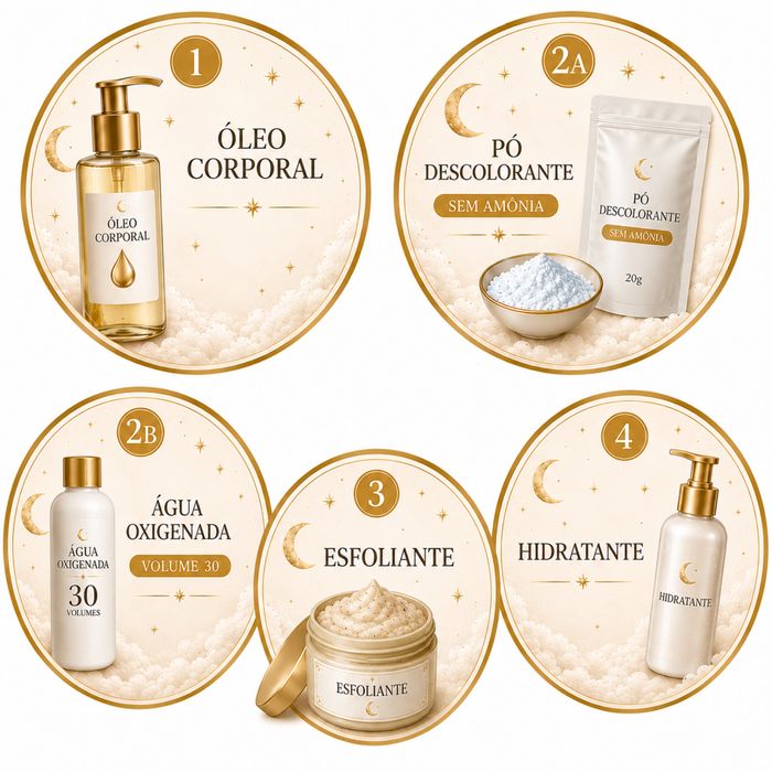 Kit Banho de Lua sem amonia