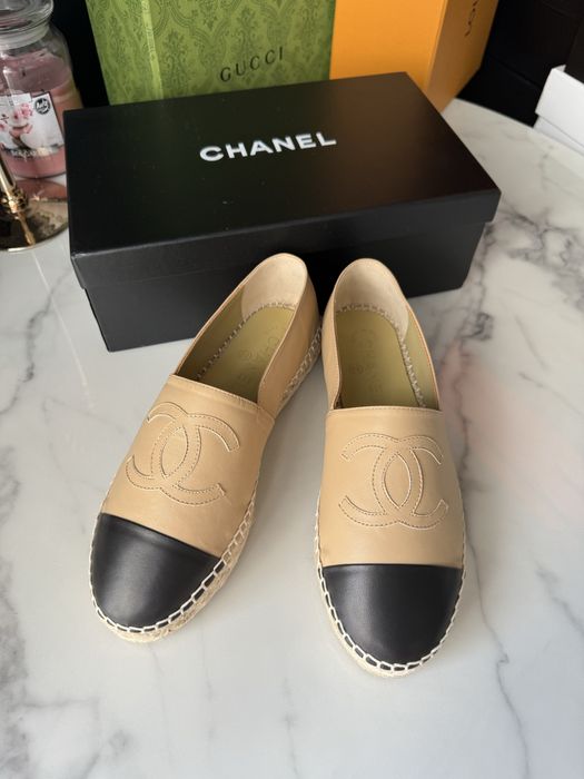 Espadryle Chanel Natural Leather