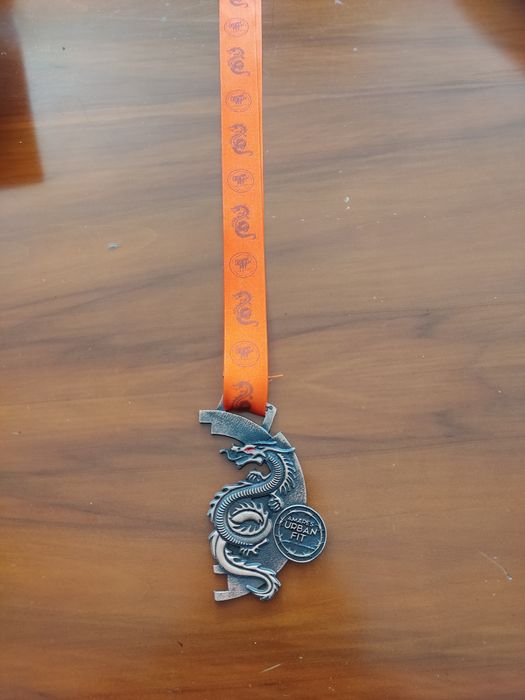 Medalha metal dragão prova Amares Urban Fit 2022