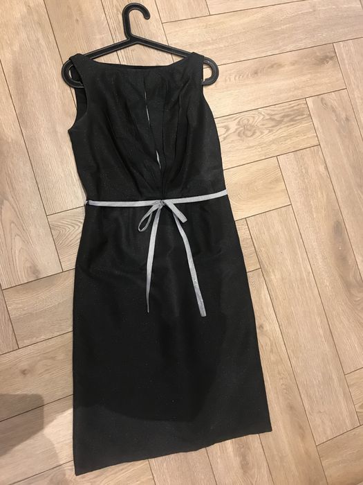 Elegancka sukienka czarna 38 świąteczna imprezowa