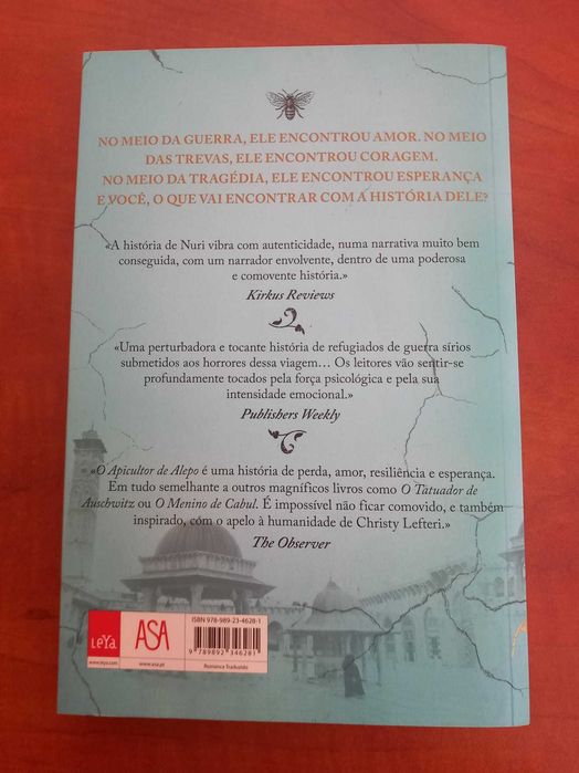 Livro: O Apicultor de Alepo de Christy Lefteri