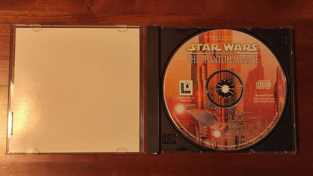 Jogo PC Starwars Episode I The Phantom Manace LucasArts Big Box