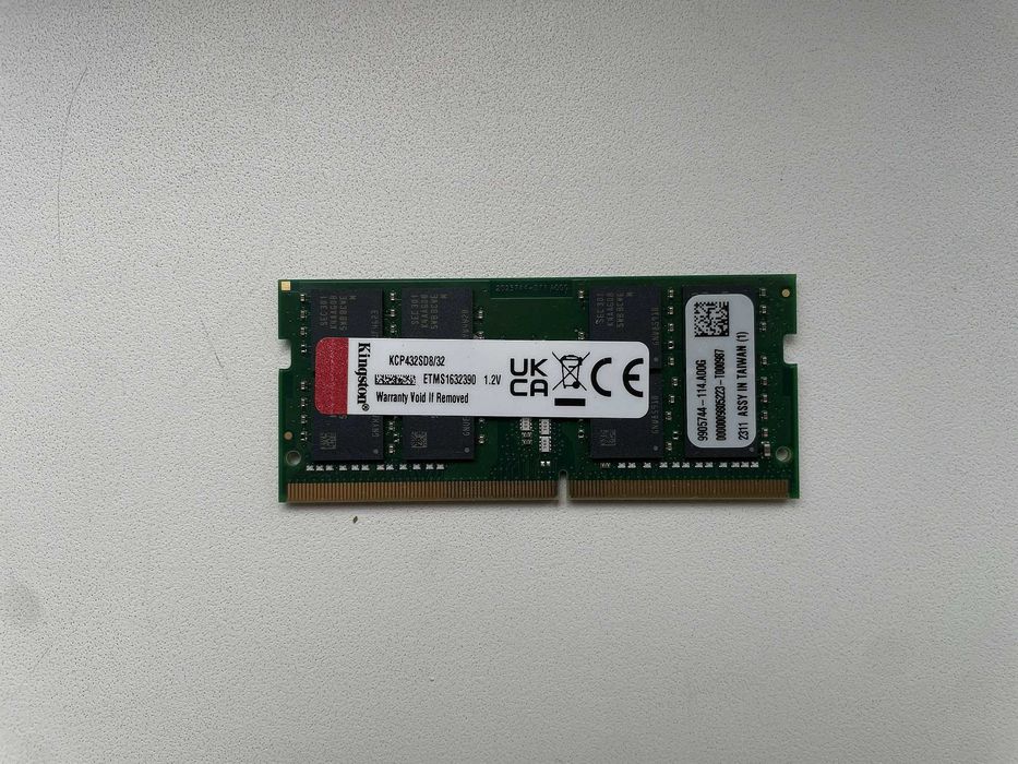 32 Gb DDR4-3200 Kingston So-Dimm Гарантия для ноутбука