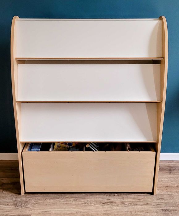 Biblioteczka dwustronna + kontenerek 92 cm