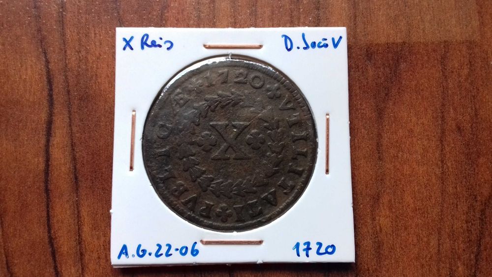 Moeda X Reis 1720 D. João V
