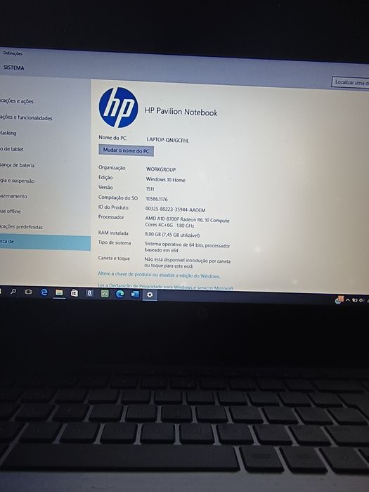 Portátil HP Pavilion