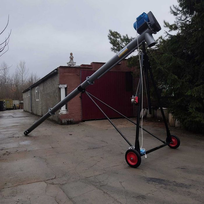 Шнековый погрузчик. Транспортер зерна. Гвинтовий конвеєр 219мм х 6000