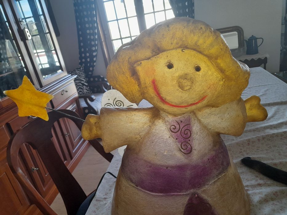 Candeeiro menina em acrílico
