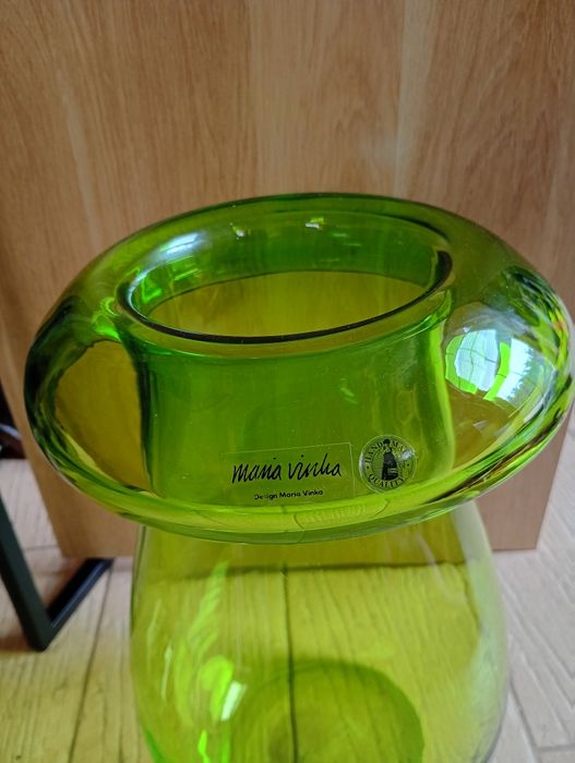 Szklany wazon Design Maria Vinka oryginał