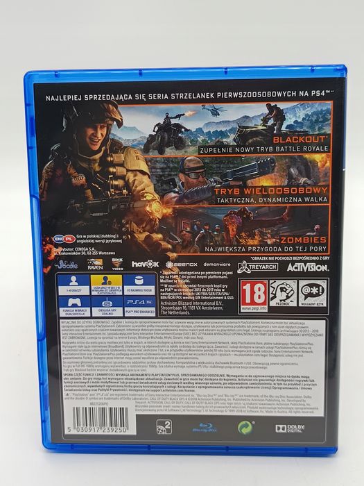gra call of duty: black ops 4 playstation 4 (ps4) pudełkowa