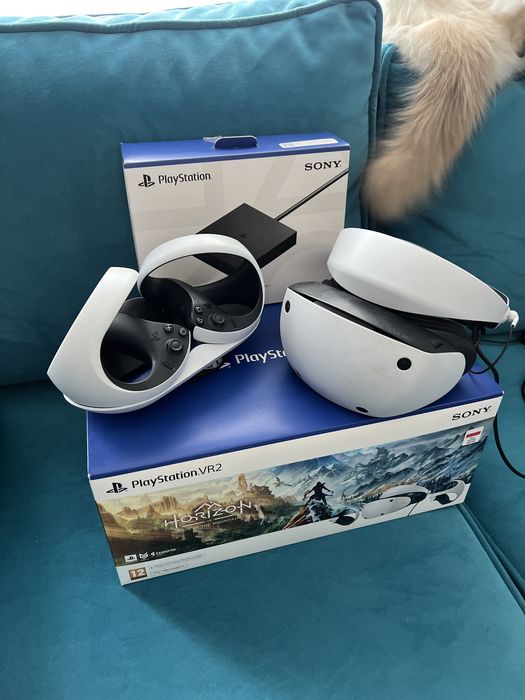 Sony Playstation VR 2 + przejsciówka PC + ładowarka