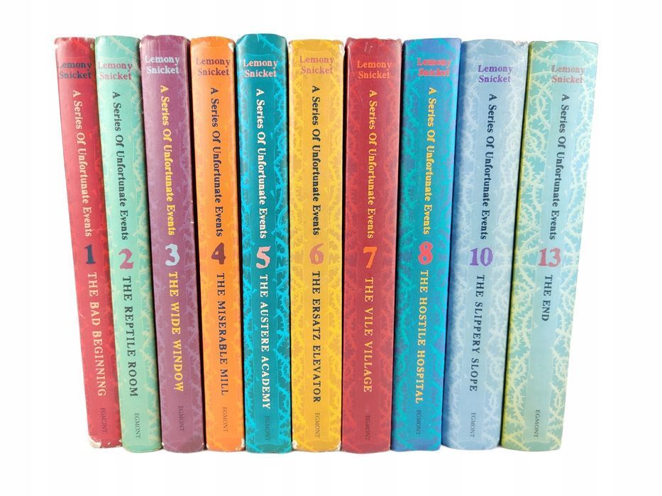 Seria Niefortunnych Zdarzeń Zestaw 10 Książek Snicket Po Angielsku