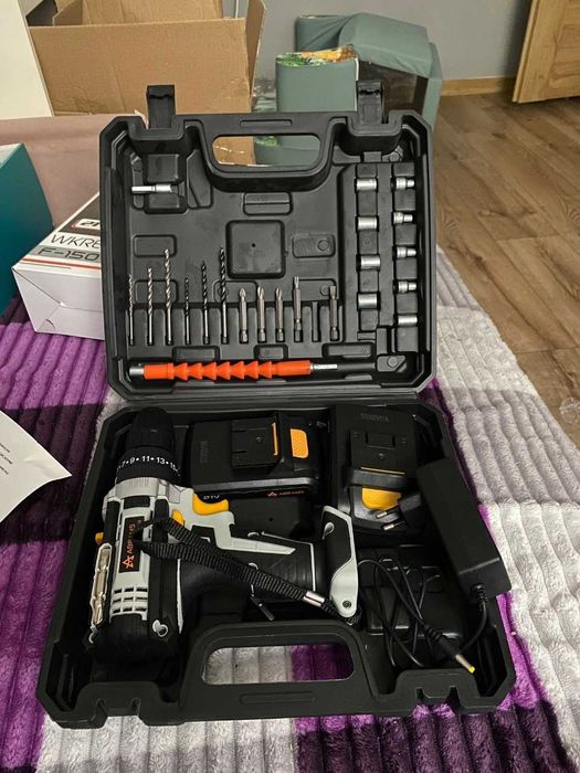 NOWA Wiertarko Wkrętarka Udarowa Akumulatorowa 21V Zestaw Walizka HIT