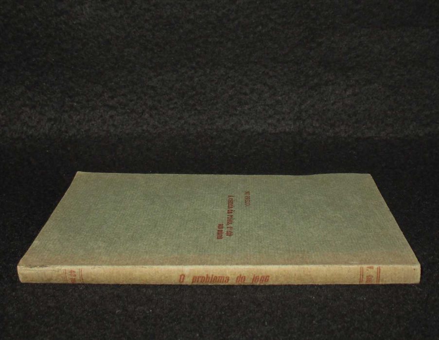 Livro O Problema do Jogo Victorino Coelho 1ª edição 1913 Muito Raro