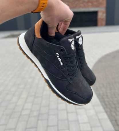 Чоловічі шкіряні зимові кросівки на вовні мужские кроссовки