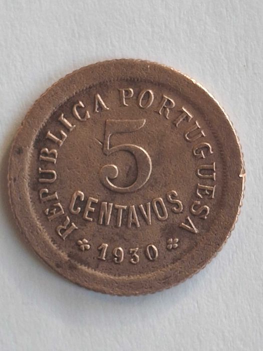 Moedas de colecção - 5 centavos Cabo Verde 1930