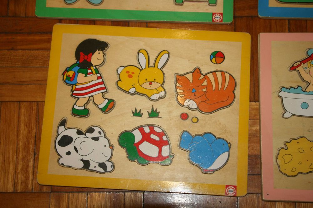 Conjunto 4 Puzzles Madeira da Educa