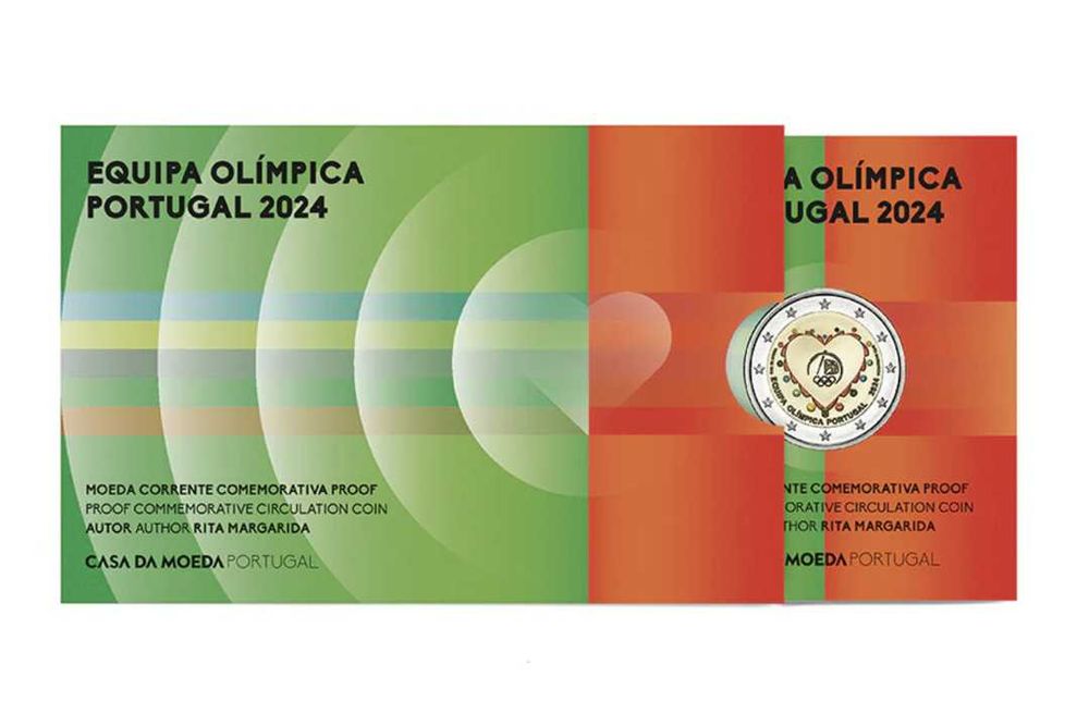 Moeda Comemorativa de 2€ PROOF - Equipa Olímpica 2024 (Colorida)