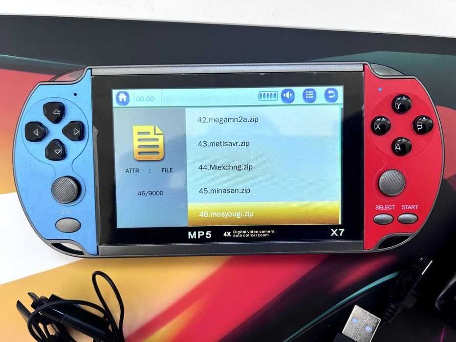 Игровая приставка PSP X7 портативная консоль, экран 5.1, 8Гб
