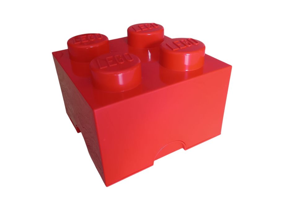LEGO 4003 czerwony pojemnik w kształcie klocka do przechowywania