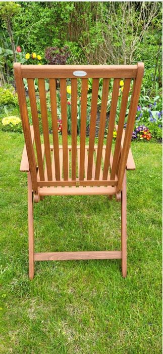 Krzesła drewniane ogrodowe na taras
