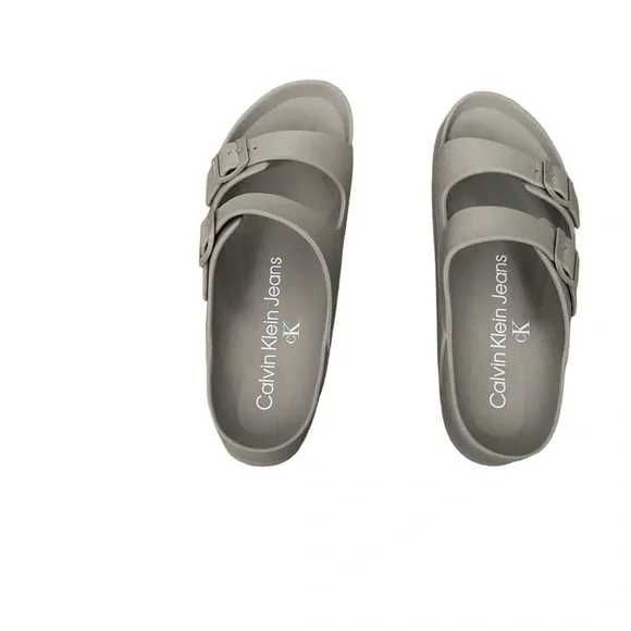 Новые шлепанцы calvin klein ( ck taupe slide ) с америки 9us-12us