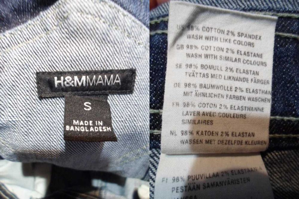 Комбинезон джинсовый H&M MAMA размер S 44-46 пояс 88-100см