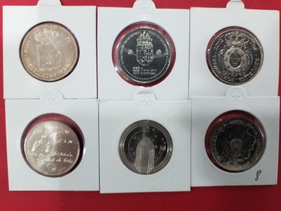 Moedas portuguesas em euros.