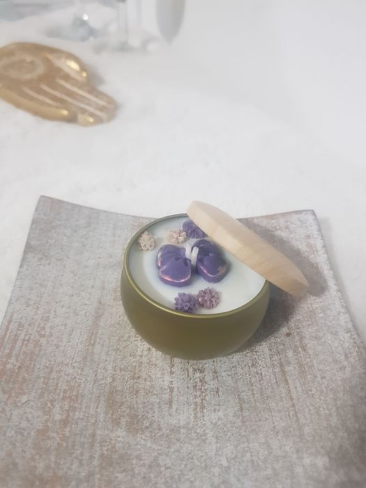 Velas artesanais potes metal