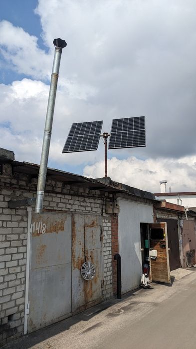 Сонячна станція, батарея 5kWh 48v, інвертор 1.5kW, сонячні панелі 1.1kW