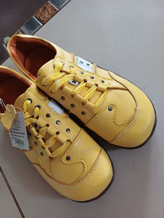 Buty 41 skóra naturalna żółte