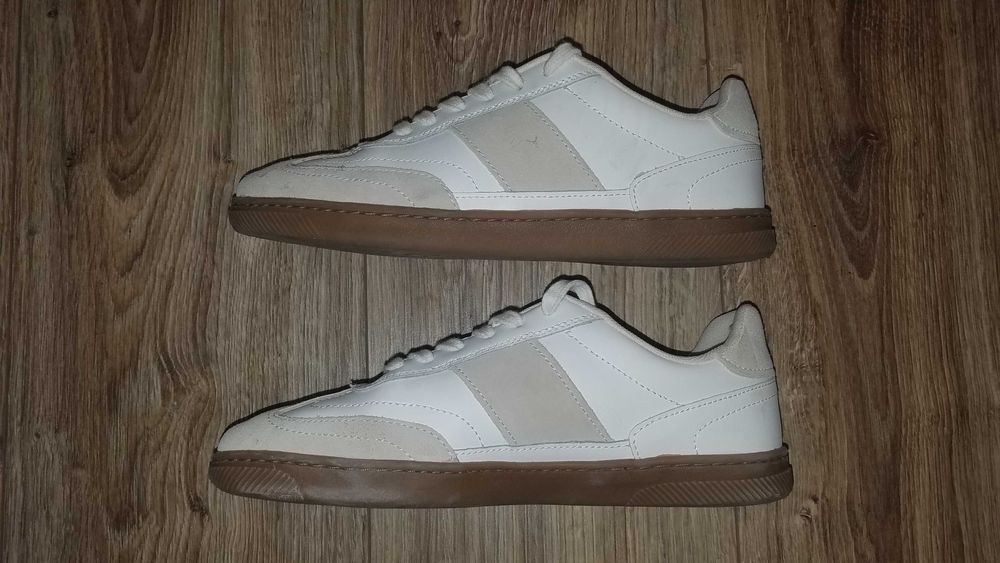 Buty ZARA 38/39 25cm modne skórzane tenisówki lekkie półbuty stan BDB