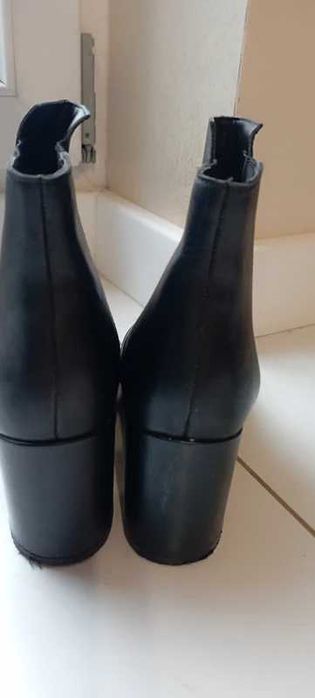 Skóra naturalna, Sztyblety, Botki Zara Women, r.37,