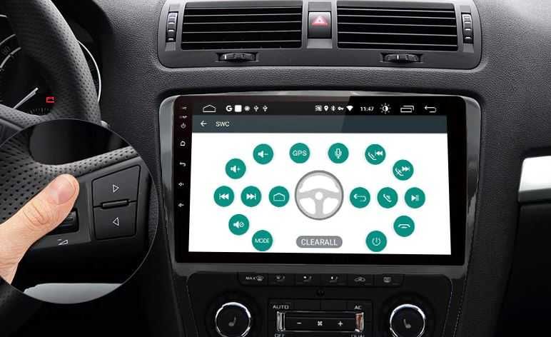 Rádio SKODA Octavia - Android 13 – 2 DIN GPS WIFI - Novo Garantia