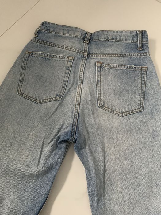Джинси мом, голубі