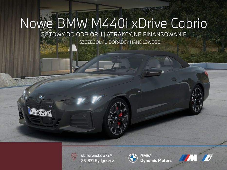 BMW Seria 4 M440i xDrive Cabrio 392 KM mHEV - Gotowy do Odbioru - Kamera 360!