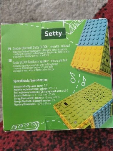 Głośnik przenośny Setty DW16 wielokolorowy 5 W bezprzewodowy BT